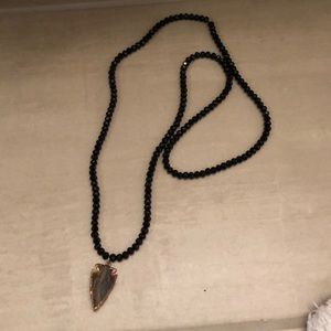 BohoBeads wrap arrow necklace